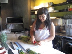 Isa Preparing Asparagus